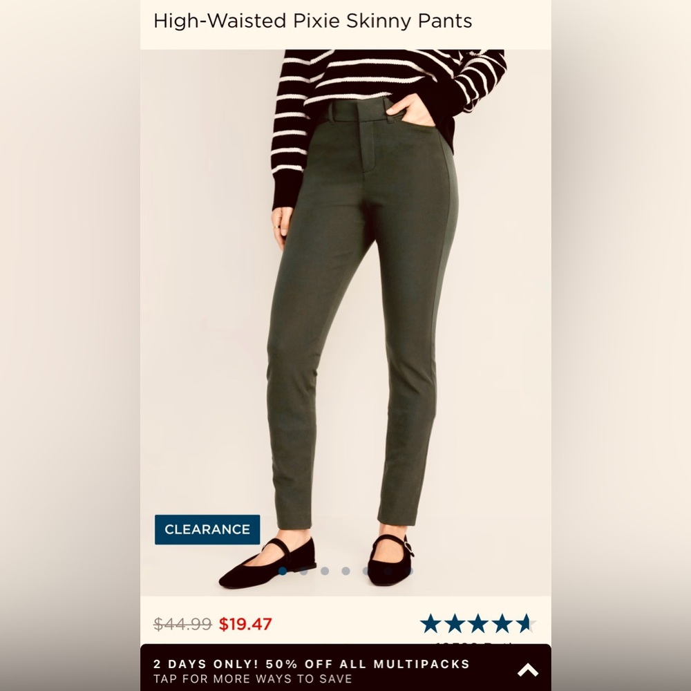 Old Navy Pixie Skinny pants
